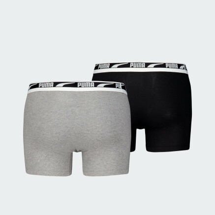 Спідня білизна Puma MEN EVERYDAY MULTI LOGO BOXER 2P - 164813, фото 7 - інтернет-магазин MEGASPORT