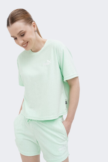 Футболка Puma ESS Elevated Relaxed Cropped Tee - 165058, фото 1 - інтернет-магазин MEGASPORT
