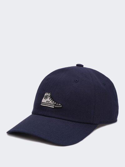 Кепка Converse HIGH TOP SNEAKER PATCH BASEBALL HAT - 151158, фото 1 - інтернет-магазин MEGASPORT