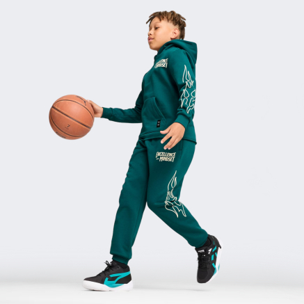 Спортивнi штани Puma дитячі BASKETBALL CAUTION SWEAT Pants B - 167079, фото 3 - інтернет-магазин MEGASPORT