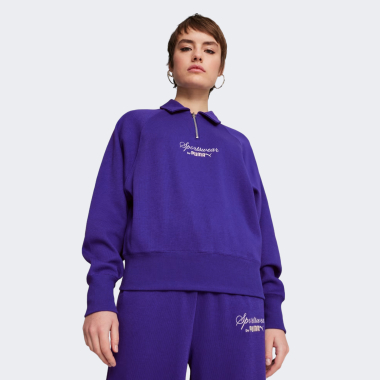 Кофта Puma CLASSICS+ Half Zip Polo Crew - 167080, фото 1 - інтернет-магазин MEGASPORT