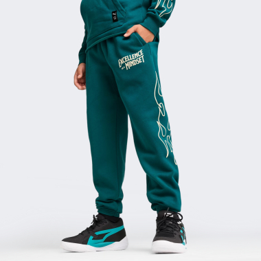 Спортивні штани Puma дитячі BASKETBALL CAUTION SWEAT Pants B - 167079, фото 1 - інтернет-магазин MEGASPORT