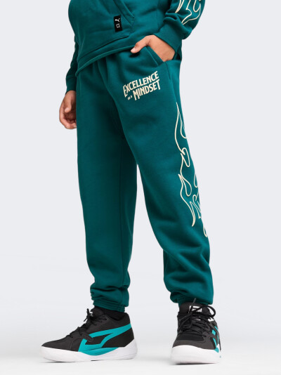 Спортивні штани Puma дитячі BASKETBALL CAUTION SWEAT Pants B - 167079, фото 1 - інтернет-магазин MEGASPORT