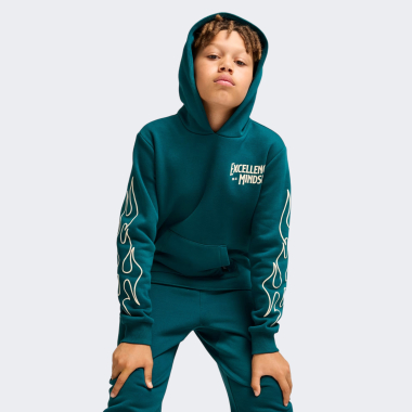 Кофти Puma дитяча BASKETBALL CAUTION Hoodie B - 167078, фото 1 - інтернет-магазин MEGASPORT