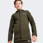 Кофта Puma детская EVOSTRIPE FZ Hoodie DK B, фото 1 - интернет магазин MEGASPORT