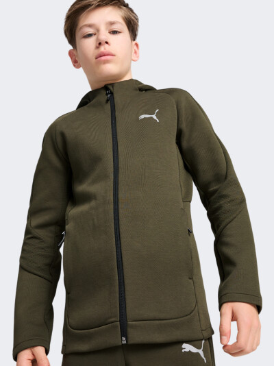 Кофта Puma EVOSTRIPE FZ Hoodie DK B - 167115, фото 1 - інтернет-магазин MEGASPORT