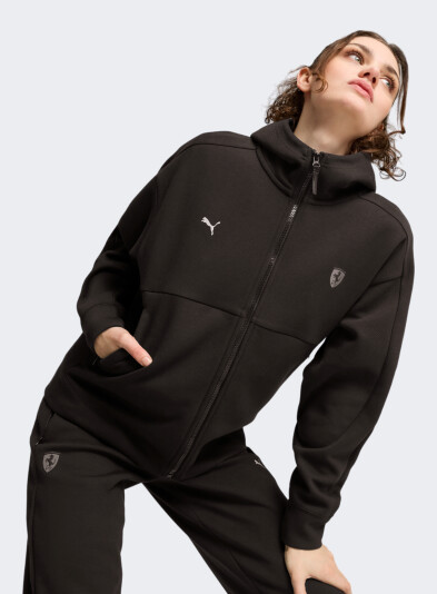 Кофта Puma Ferrari Style Hooded Sweat Jacket Wmn - 167093, фото 1 - интернет-магазин MEGASPORT