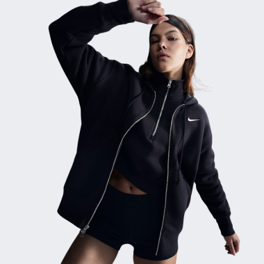 Кофты Nike W NSW PHNX FLC FZ OS HOODIE - 167609, фото 1 - интернет-магазин MEGASPORT