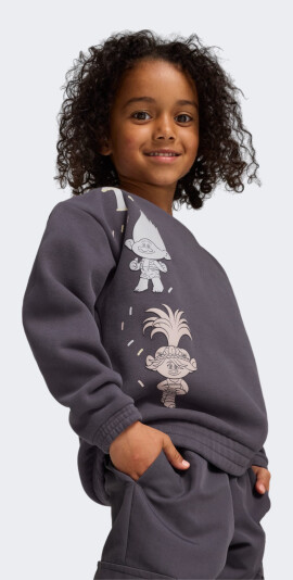 Кофта Puma дитяча X TROLLS Graphic Crew FL - 167694, фото 1 - інтернет-магазин MEGASPORT