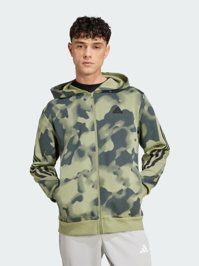 Кофта Adidas M FI 3S FZ AOP - 167766, фото 1 - інтернет-магазин MEGASPORT