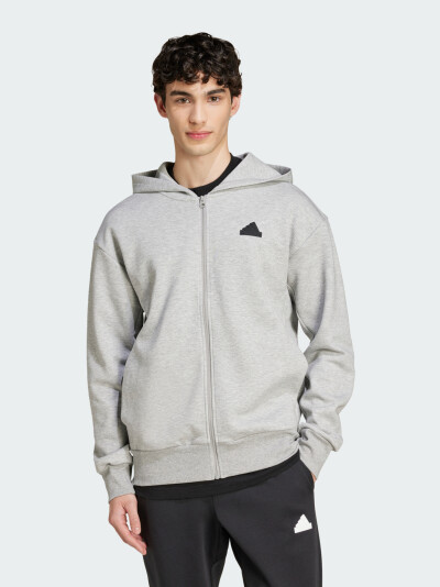 Кофта Adidas M FI DBLKNT FZ - 167854, фото 1 - інтернет-магазин MEGASPORT