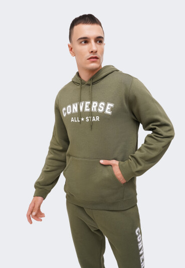 Кофта Converse STANDARD FIT ALL STAR CENTER FRONT HOODIE BB - 167325, фото 1 - интернет-магазин MEGASPORT