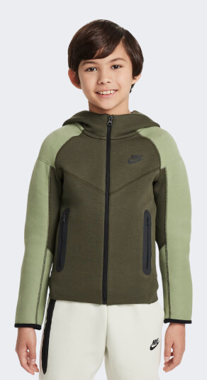 Кофта Nike детская B NSW TECH FLC FZ - 167973, фото 1 - интернет-магазин MEGASPORT