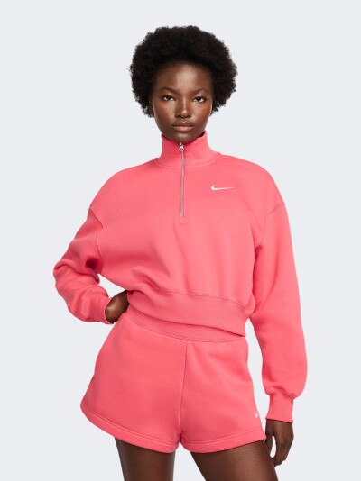 Кофта Nike W NSW PHNX FLC QZ CROP - 168222, фото 1 - інтернет-магазин MEGASPORT