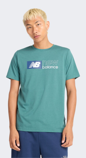 Футболка New Balance Tee Heathertech Gr 2 - 168265, фото 1 - интернет-магазин MEGASPORT