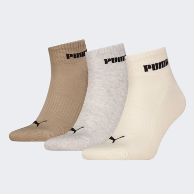 Шкарпетки Puma UNISEX NEW GENERATION CUSHIONED QUARTER 3P - 168383, фото 1 - інтернет-магазин MEGASPORT