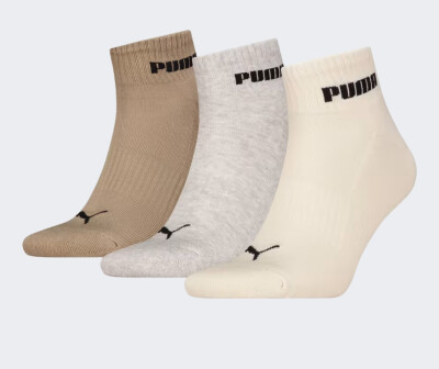 Носки Puma UNISEX NEW GENERATION CUSHIONED QUARTER 3P - 168383, фото 1 - интернет-магазин MEGASPORT