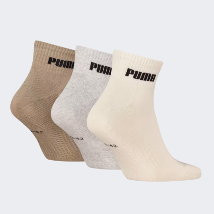 Шкарпетки Puma UNISEX NEW GENERATION CUSHIONED QUARTER 3P - 168383, фото 2 - інтернет-магазин MEGASPORT