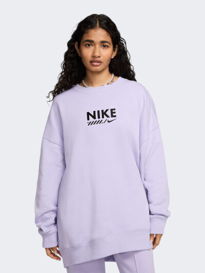 Кофта Nike W NSW FLC OS CREW GLS - 168504, фото 1 - інтернет-магазин MEGASPORT