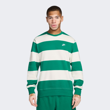 Кофты Nike M NK CLUB STRIPE HVY FT CREW - 168725, фото 1 - интернет-магазин MEGASPORT