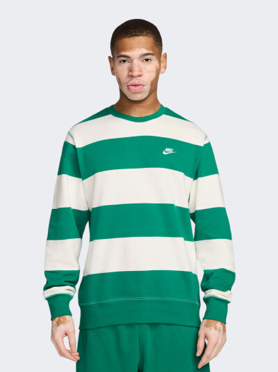 Кофта Nike M NK CLUB STRIPE HVY FT CREW - 168725, фото 1 - інтернет-магазин MEGASPORT