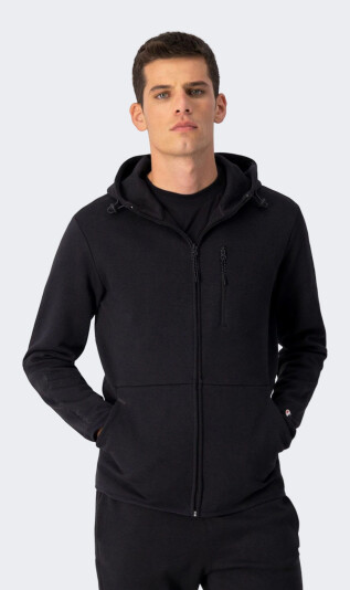 Кофта Champion hooded full zip sweatshirt - 149684, фото 1 - интернет-магазин MEGASPORT