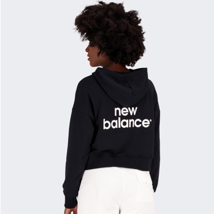 Кофта New Balance Essentials Reimagined Arch. Crop Hoodie - 150438, фото 2 - інтернет-магазин MEGASPORT