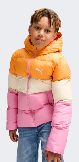 Куртка Puma детская Poly Hooded Puffer Jacket - 169000, фото 1 - интернет-магазин MEGASPORT
