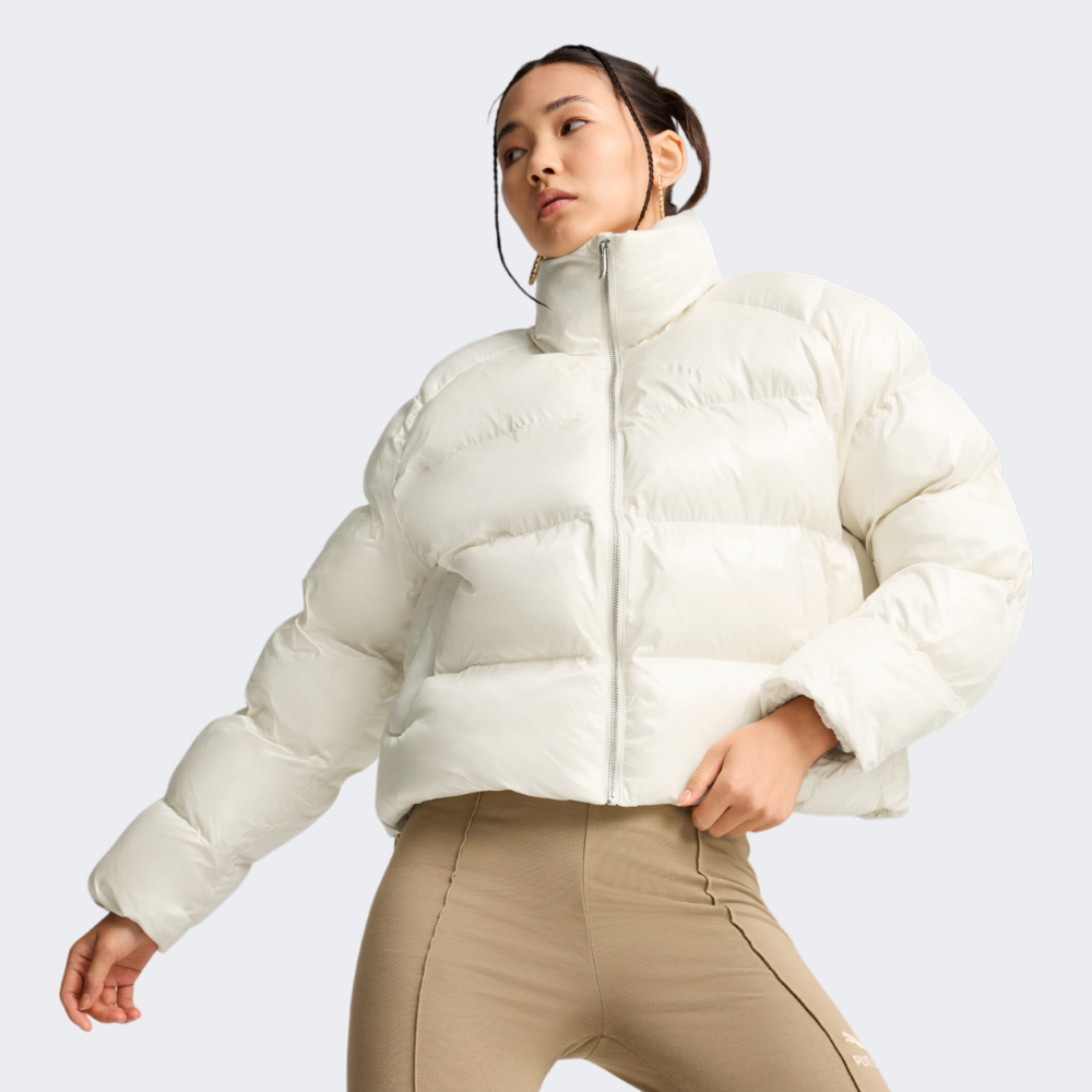 Куртка Puma Shiny Puffer Jacket | Цвет: бежевый | купить в