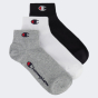 Носки Champion 3pk quarter socks, фото 1 - интернет магазин MEGASPORT