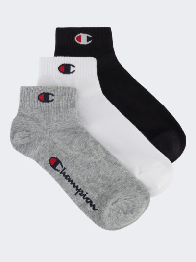 Шкарпетки Champion 3pk quarter socks - 169202, фото 1 - інтернет-магазин MEGASPORT