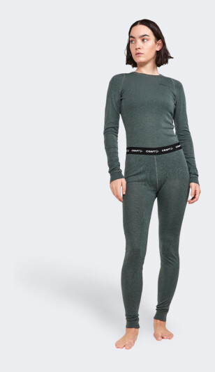Термобелье Craft CORE WOOL MERINO SET W JUNIPER-MELA - 169323, фото 1 - интернет-магазин MEGASPORT