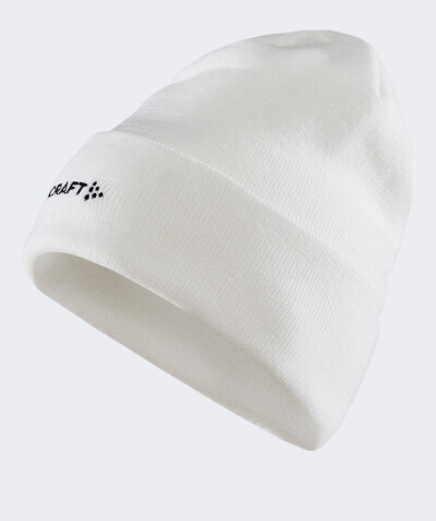 Шапка Craft CORE ESSENCE BEANIE WHITE - 169328, фото 1 - интернет-магазин MEGASPORT