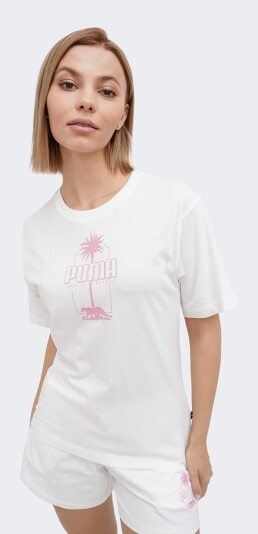 Футболка Puma ESS+ PALM RESORT Graphic Tee - 165554, фото 1 - интернет-магазин MEGASPORT