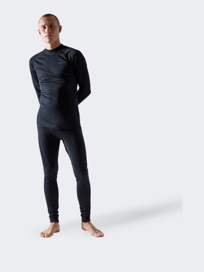 Термобілизна Craft CORE WARM BASELAYER SET M BLACK - 127618, фото 1 - інтернет-магазин MEGASPORT