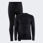 Термобілизна Craft (комплект) CORE WARM BASELAYER SET M BLACK, фото 10 - інтернет магазин MEGASPORT