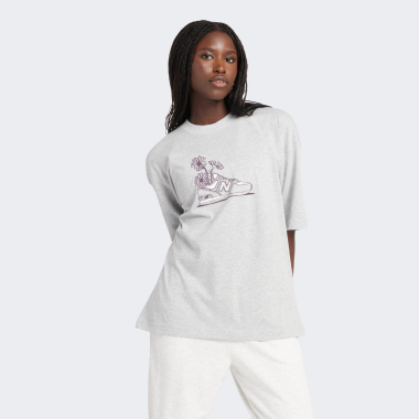 Футболка New Balance Tee Oversized Flower - 169374, фото 1 - интернет-магазин MEGASPORT