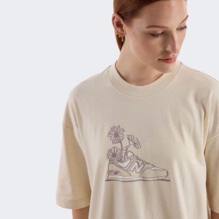 Футболка New Balance Tee Oversized Flower - 169375, фото 4 - інтернет-магазин MEGASPORT