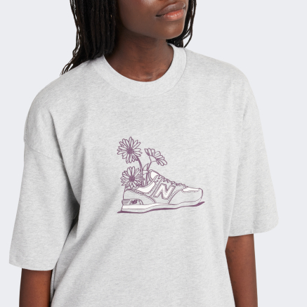 Футболка New Balance Tee Oversized Flower - 169374, фото 4 - интернет-магазин MEGASPORT