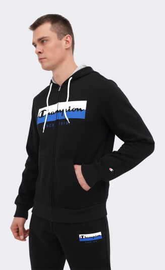 Кофта Champion hooded full zip sweatshirt - 168842, фото 1 - интернет-магазин MEGASPORT