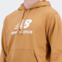 Кофта New Balance Essentials Stacked Logo PO Hoodie, фото 5 - інтернет магазин MEGASPORT