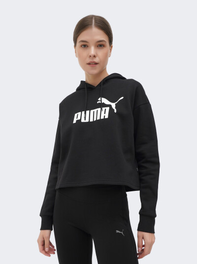 Кофта Puma ESS Cropped Logo Hoodie FL - 168116, фото 1 - інтернет-магазин MEGASPORT