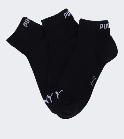 Шкарпетки Puma Unisex Quarter Plain 3p - 112143, фото 1 - інтернет-магазин MEGASPORT
