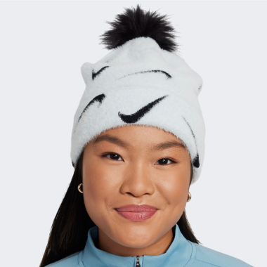 Шапка Nike детская K NK PEAK BEANIE SC POM F24 - 169625, фото 1 - интернет-магазин MEGASPORT