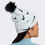 Шапка Nike детская K NK PEAK BEANIE SC POM F24, фото 2 - интернет магазин MEGASPORT