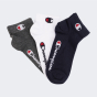 Шкарпетки Champion 3pk Quarter Socks, фото 1 - інтернет магазин MEGASPORT