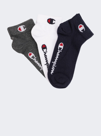 Носки Champion 3pk Quarter Socks - 158875, фото 1 - интернет-магазин MEGASPORT