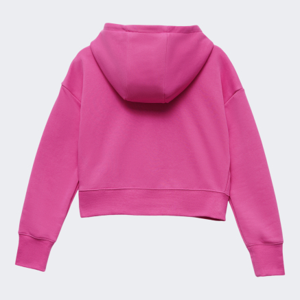 Кофта Nike дитяча G NSW CLUB FT CROP HOODIE HBR - 151247, фото 2 - інтернет-магазин MEGASPORT