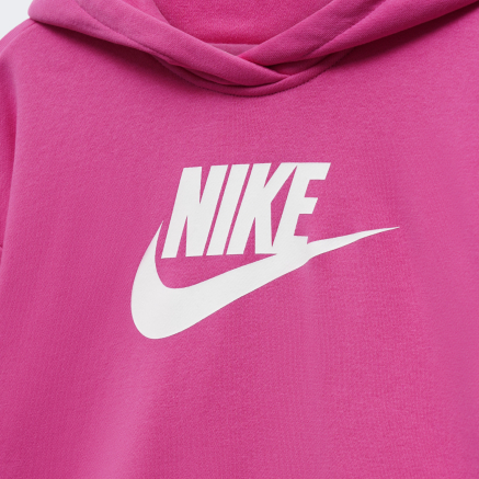 Кофта Nike дитяча G NSW CLUB FT CROP HOODIE HBR - 151247, фото 3 - інтернет-магазин MEGASPORT