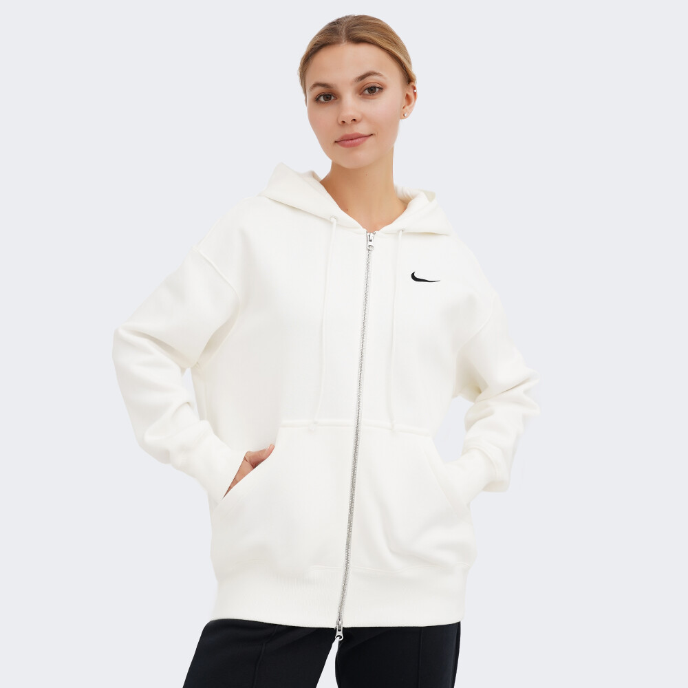 Кофта Nike W NSW PHNX FLC FZ OS HOODIE | Цвет: бежевый